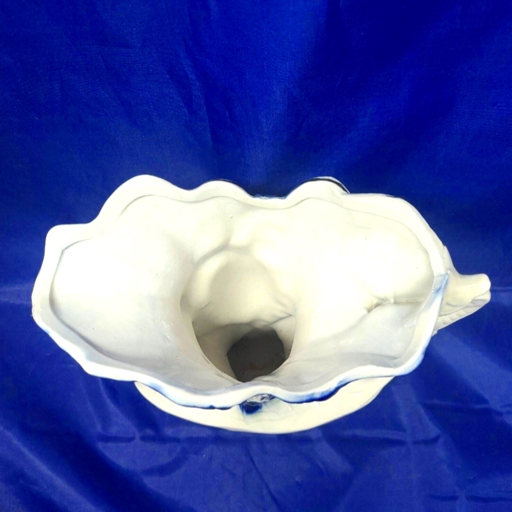 Vintage Brazil 8" Tall x 10" Wide Lusterware VASE, Rare Elephant Theme - Picture 3 of 4